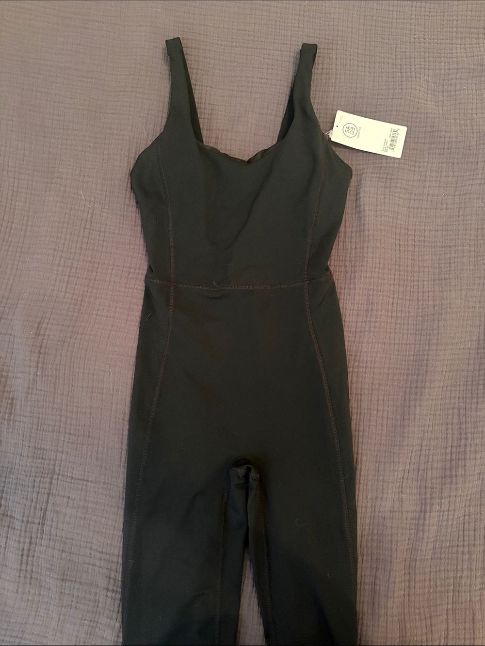 NWT Sage Collective Black Women's Sleeveless Jumpsuit XS